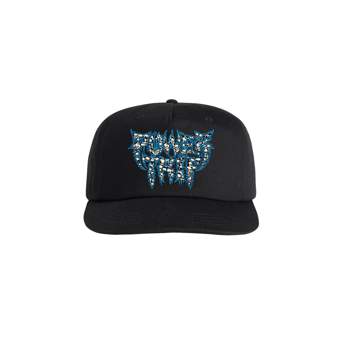 Skull Logo Snapback Hat (Black)