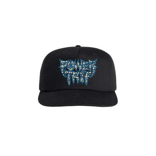 Skull Logo Snapback Hat (Black)