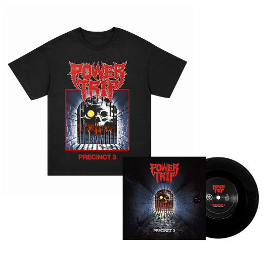 Power Trip Precinct 3 T-Shirt & 7" (Black) Bundle